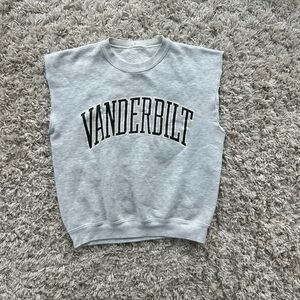 Vanderbilt football Gray Sleeveless Top